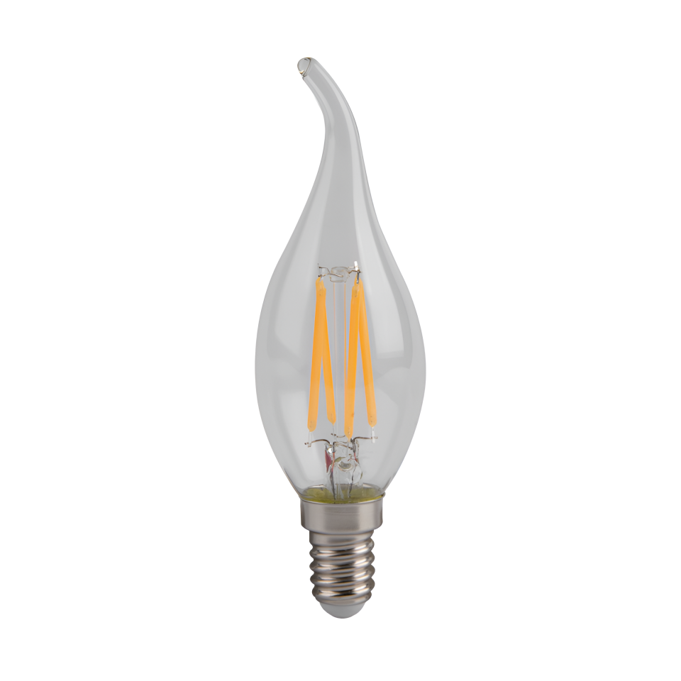 Orbus Rustik Kıvrık TC3 4W E14 LED Filament Ampul | 2700K Sıcak Işık