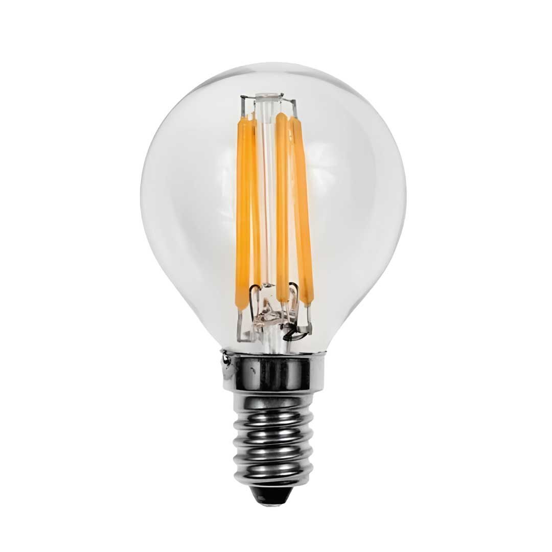 ORBUS PC45 Filament LED Ampul E14 Şeffaf Cam Sarı Işık 4W 400 Lümen 2700K
