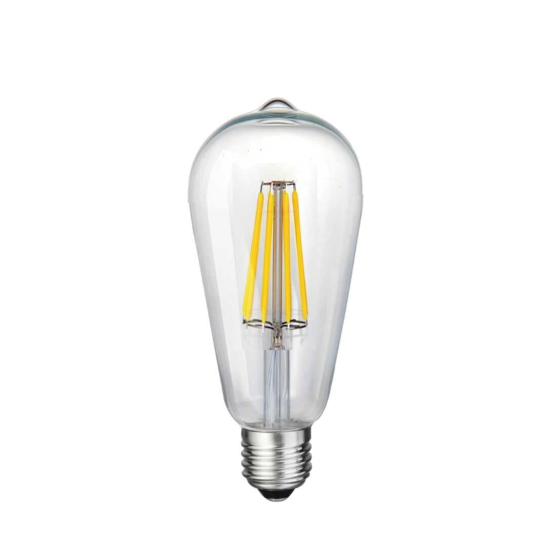 Orbus STC 6W Clear LED Filament Ampul E27 | 2700K Sıcak Işık | 600 Lümen | Dekoratif Tasarım