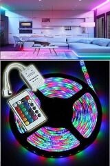 5 Metre RGB LED Şerit Işık | Uzaktan Kumandalı, Tak Çalıştır, Renk Ayarlı - Özel Ambalajlı