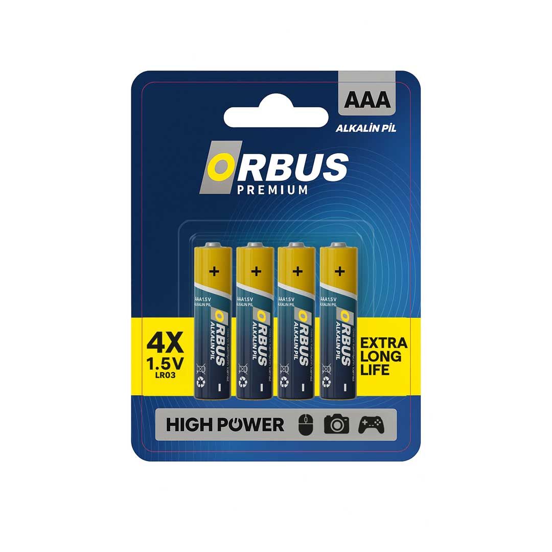 UZUN ÖMÜRLÜ EKONOMİK 4'LÜ ALKALİN İNCE PİL