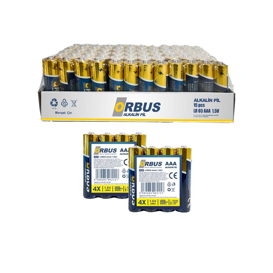 UZUN ÖMÜRLÜ EKONOMİK 60'LI ALKALİN İNCE PİL