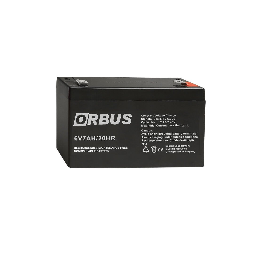 ORBUS / 6V 7 AH KURU AKÜ