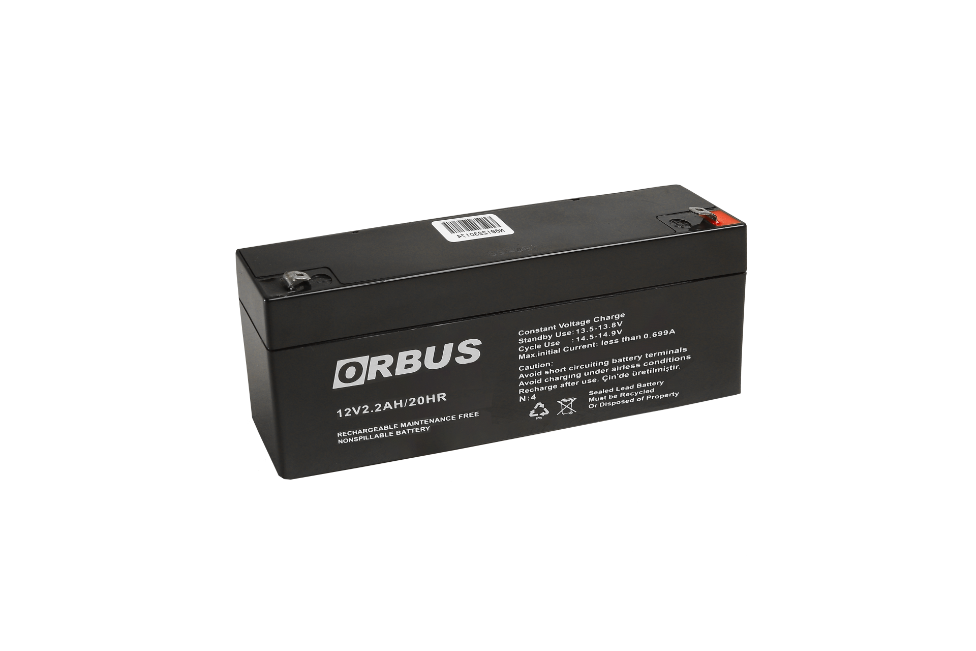 ORBUS 12V 2.2 AH KURU AKÜ