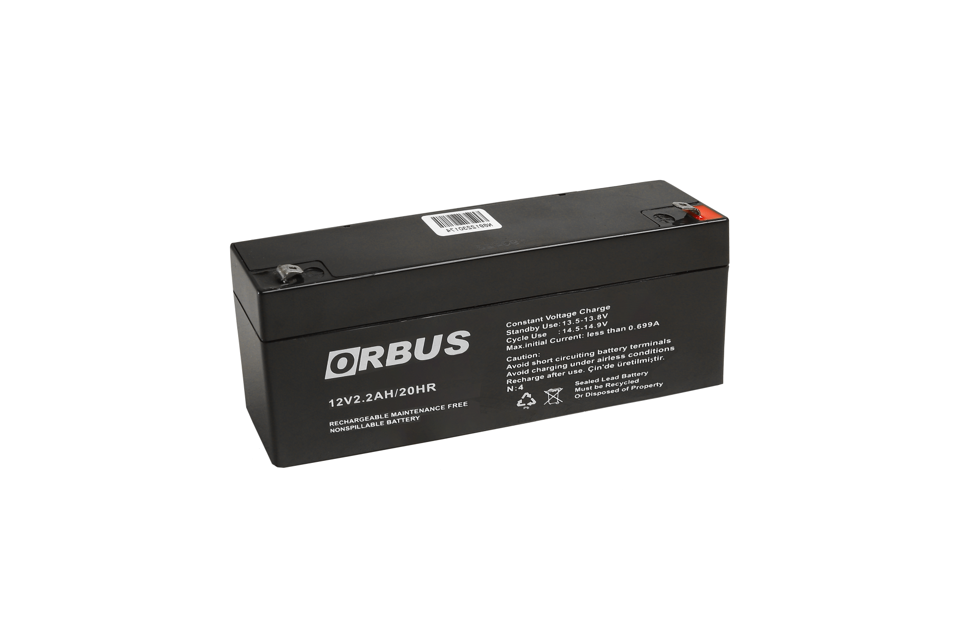 ORBUS 12V 2.2 AH KURU AKÜ