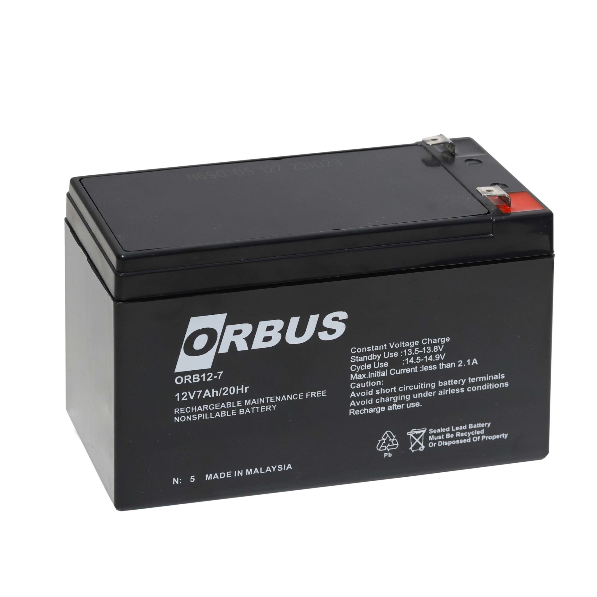 ORBUS / 12V 7 Ah Kuru Akü