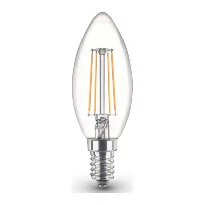 ORBUS BC3 4W E14 Clear Filament Ampul - 2700K Sarı Işık, 400 Lümen