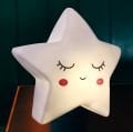 ORBUS Beyaz Silikon Led Işıklı Yıldız Gece Lambası