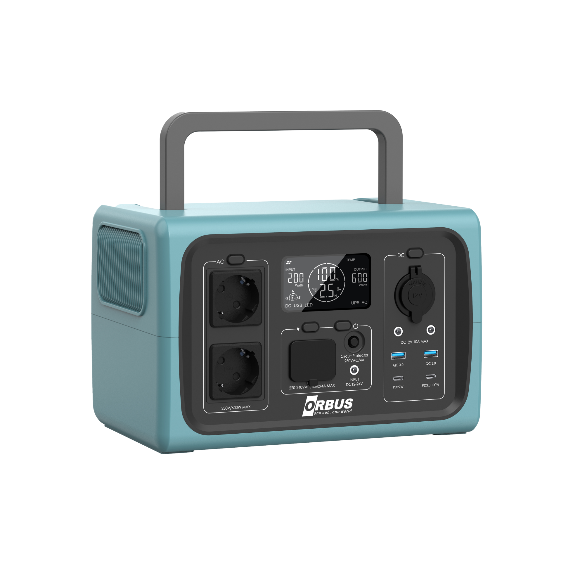 ORBUS 600W Power Station Taşınabilir Güç Kaynağı