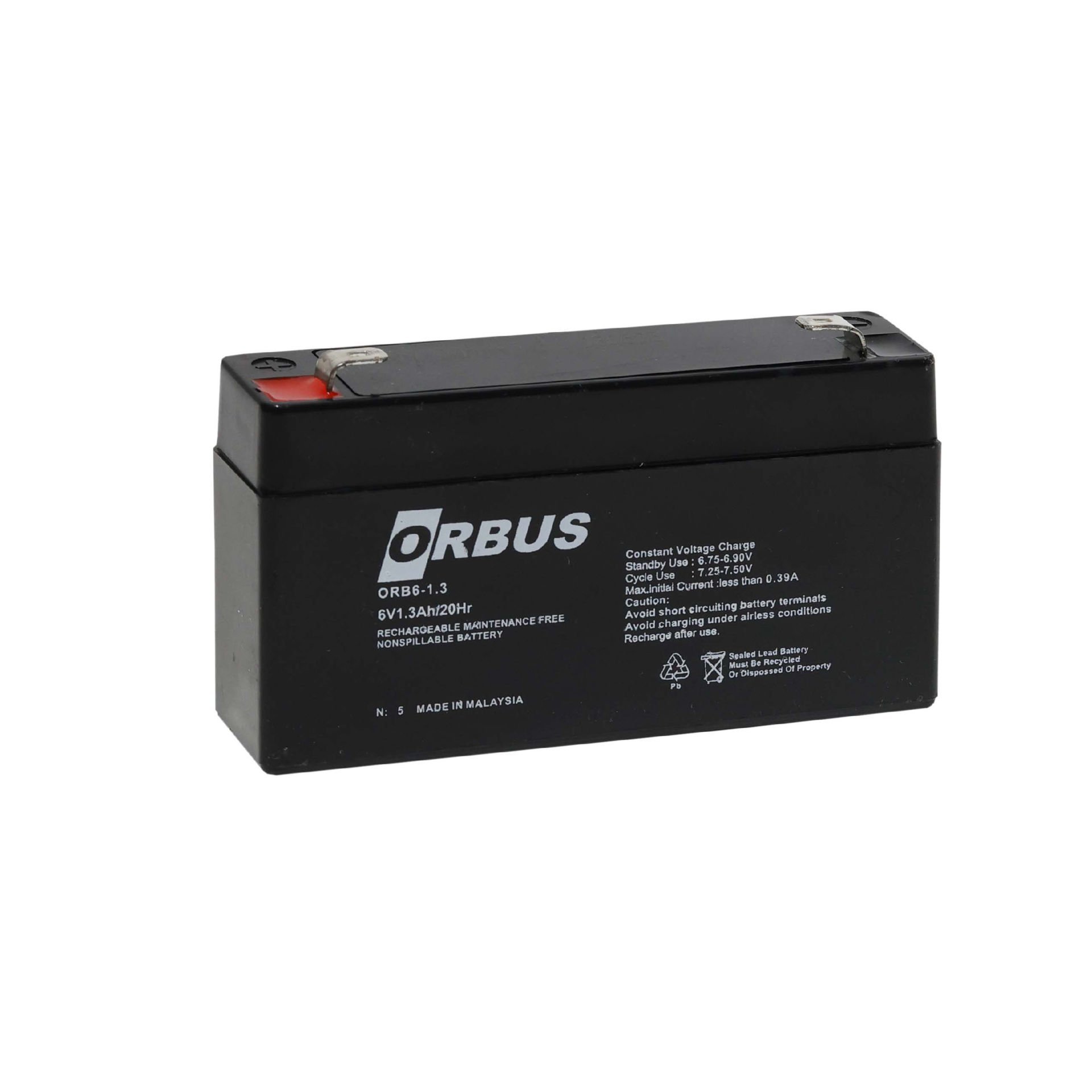 ORBUS / 6V 1.3 AH Kuru Akü