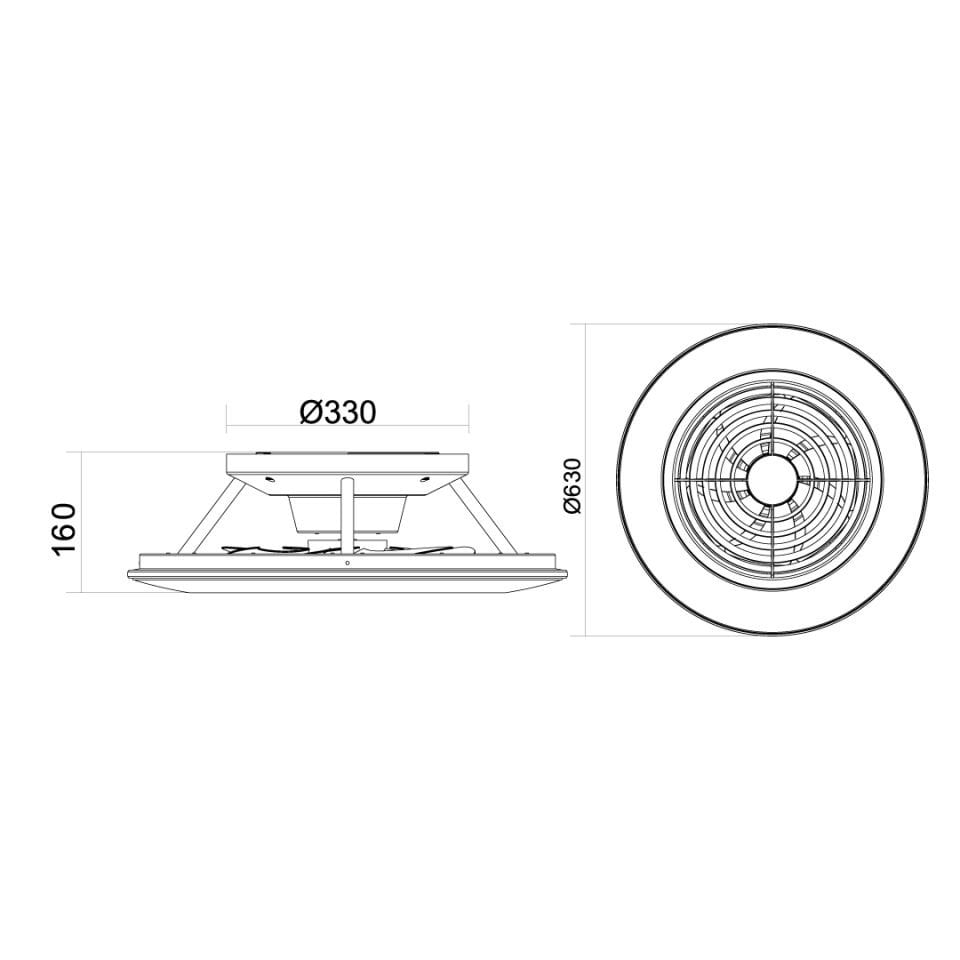 Uzaktan Kumandalı Tavan Vantilatörü 3000K - 6500K Işık ve Ayarlanabilir Fan Seviyeli VL2