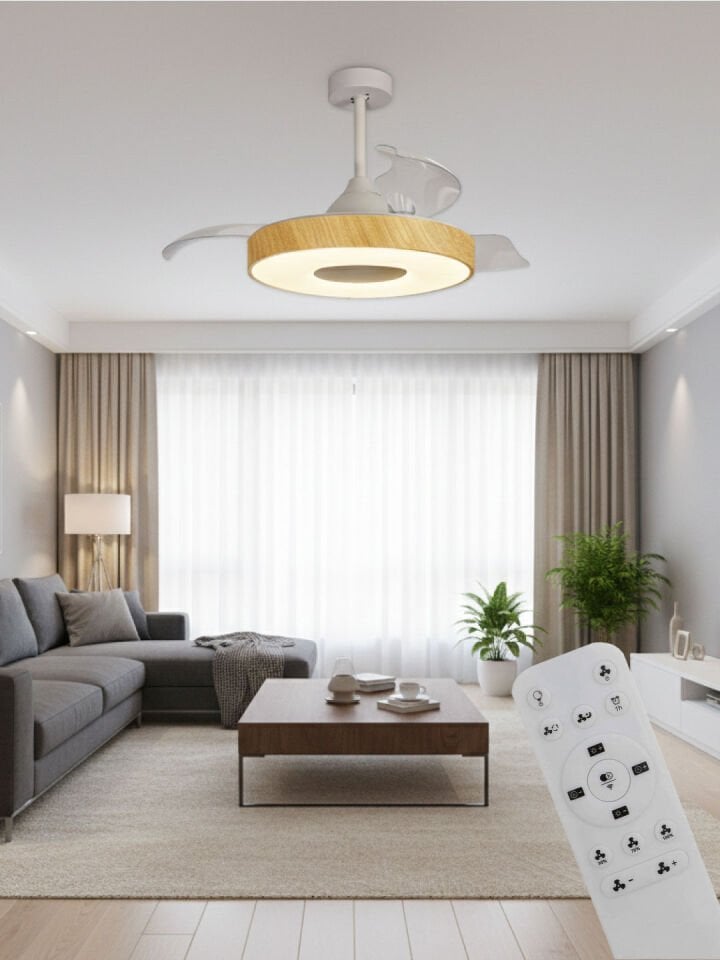 Uzaktan Kumandalı Tavan Vantilatörü 3000K - 6500K Işık ve Ayarlanabilir Fan Seviyeli VL5