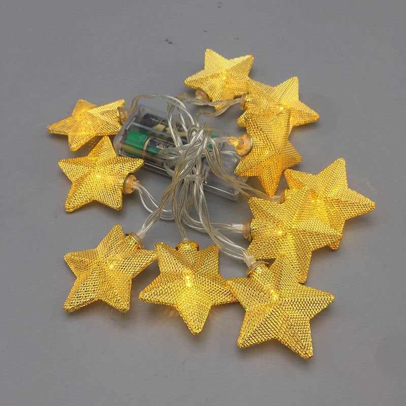 ORBUS METAL YILDIZ LED ŞERİT IŞIK ZİNCİRİ 1.55 METRE