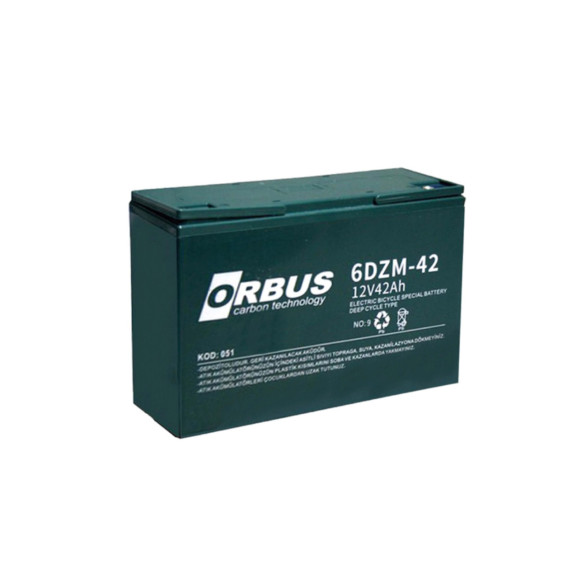 Orbus 12V 42 Ah Elektrikli Bisiklet Aküsü