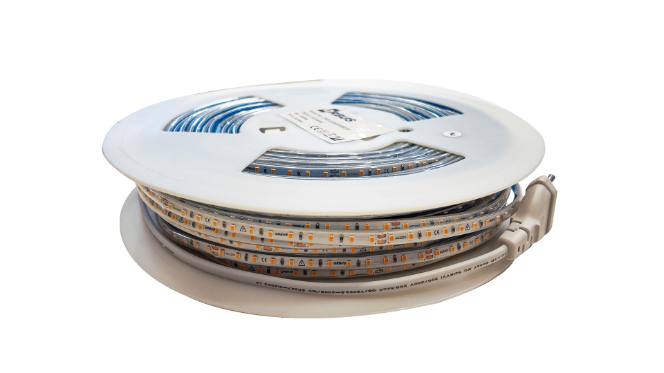 50 Metre Amber Hortum Şerit Led 8w 220 Volt Fiş