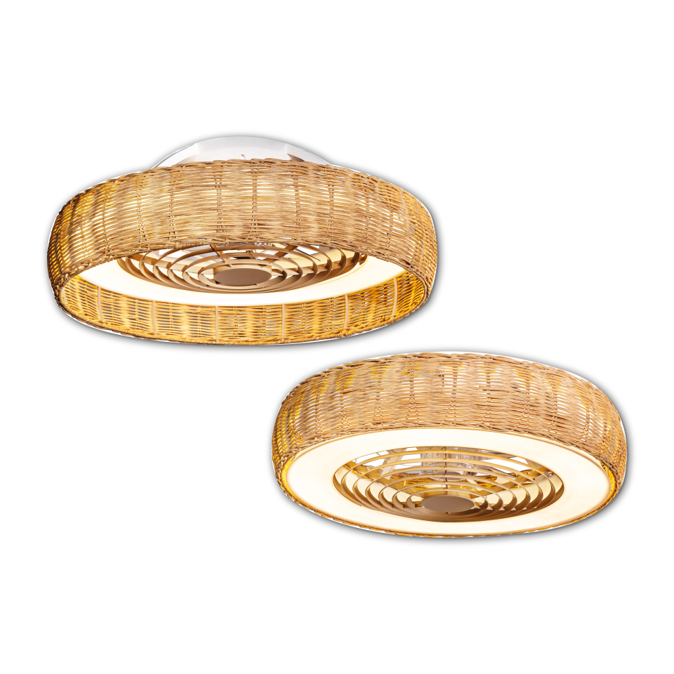 Orbus VL7 LED Tavan Vantilatörü (Dış Mekan Kullanımı İçin Uygun) - Uzak Kumanda ile Renk Sıcaklığı ve Hız Ayarı