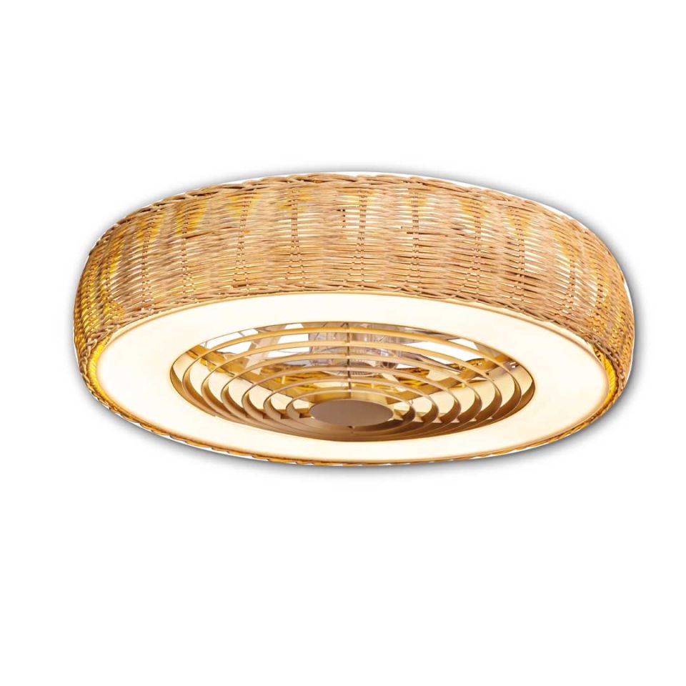 Orbus VL7 LED Tavan Vantilatörü (Dış Mekan Kullanımı İçin Uygun) - Uzak Kumanda ile Renk Sıcaklığı ve Hız Ayarı