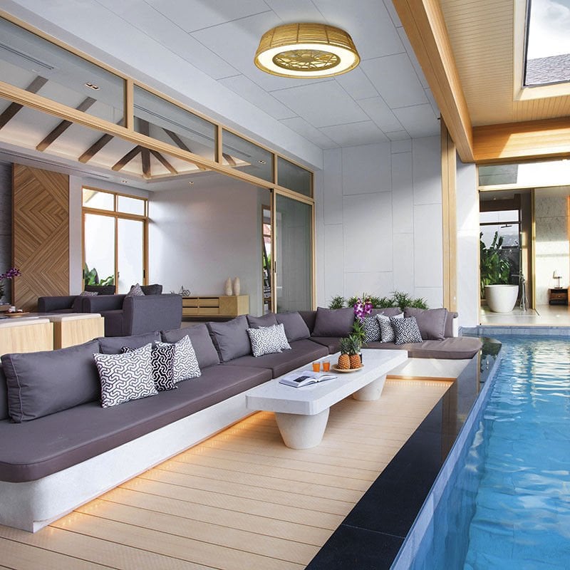 Orbus VL8 LED Tavan Vantilatör (Dış Mekan Kullanımı İçin Uygun) - Uzak Kumanda ile Renk Sıcaklığı ve Hız Ayarı