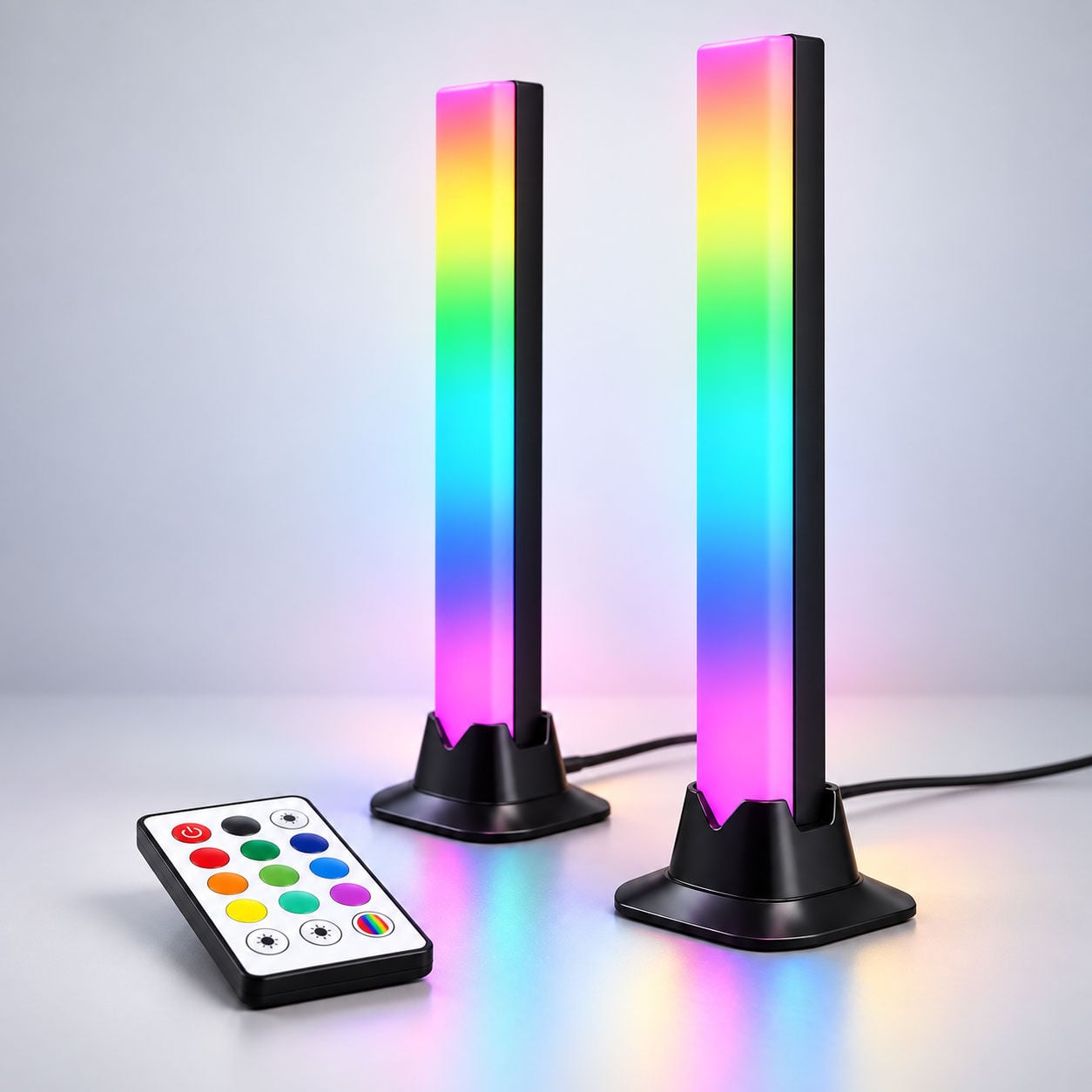 ORBUS RGB LED Işık Çubuğu - Müzik Senkronizasyonlu, Ses Sensörlü, Uzaktan Kumandalı, USB TV ve Oda Aydınlatması