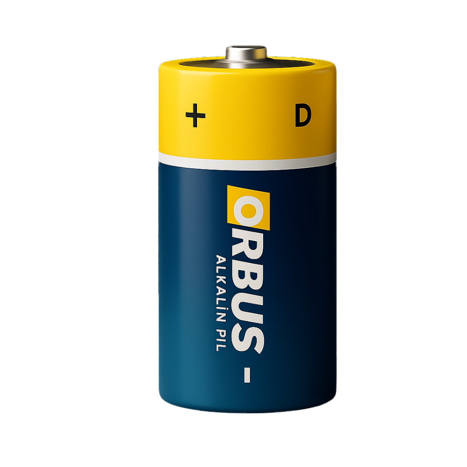 Orbus D Boy (Büyük Boy) LR20 Alkalin Pil – 1.5V