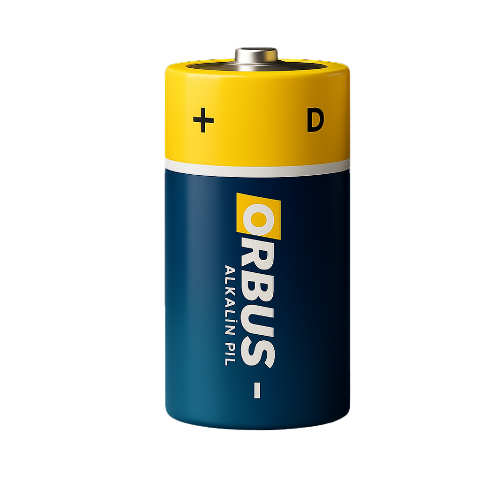 Orbus D Boy (Büyük Boy) LR20 Alkalin Pil – 1.5V