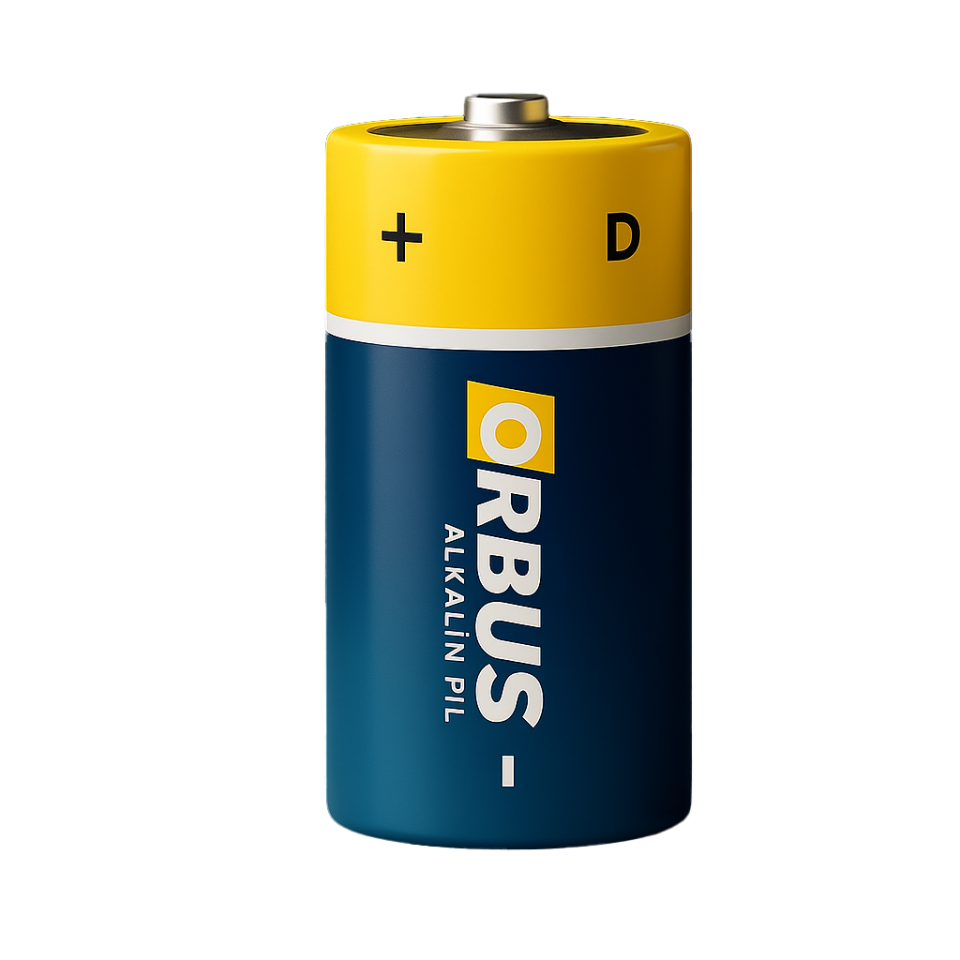 Orbus D Boy (Büyük Boy) LR20 Alkalin Pil – 1.5V