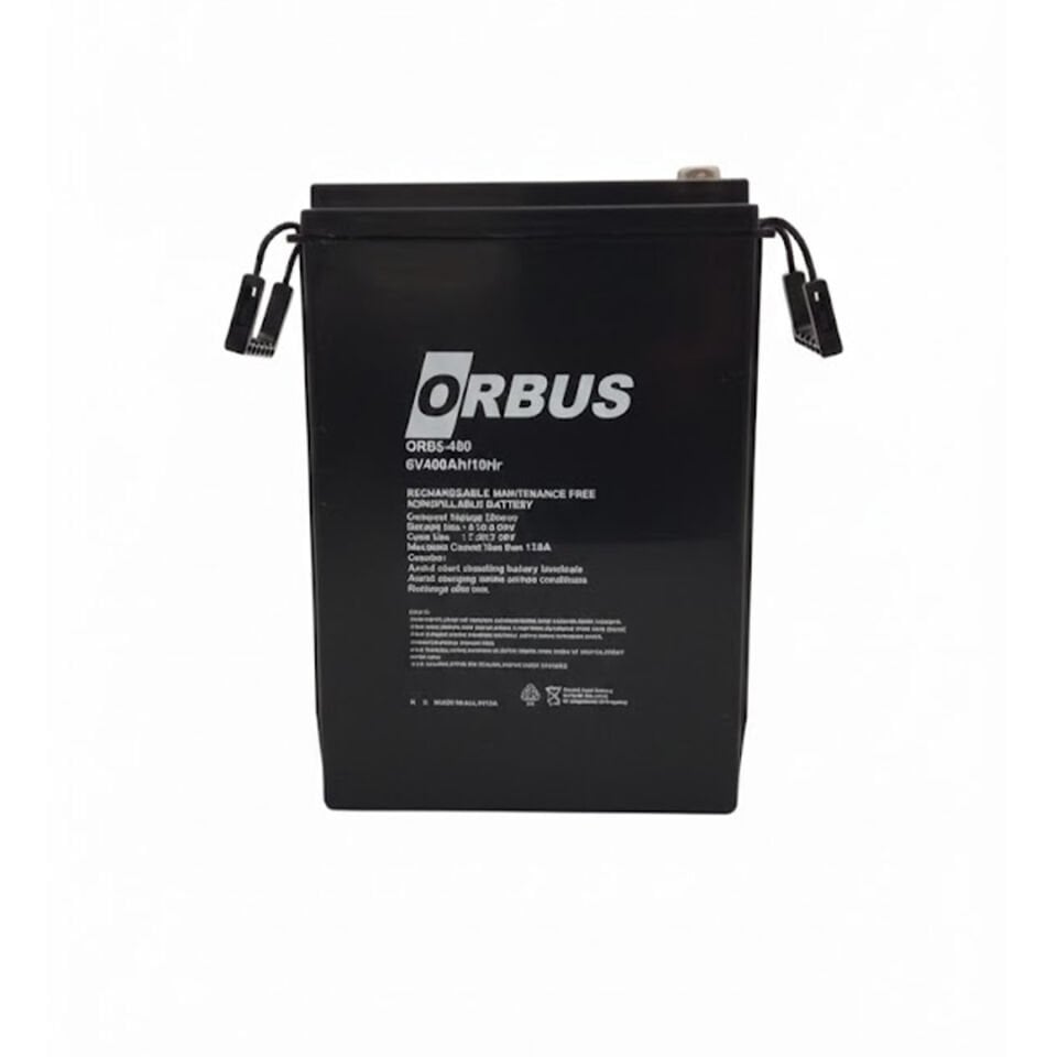 Orbus 6V 400Ah Golf Araç Aküsü – Yüksek Kapasiteli Deep Cycle Jel Akü, Golf & Marin Uyumlu