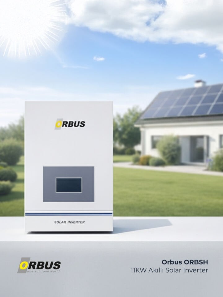 Orbus 48V 11kW Akıllı Solar İnverter | Çift MPPT | Tam Sinüs | Hibrit & Off-Grid Uyumlu