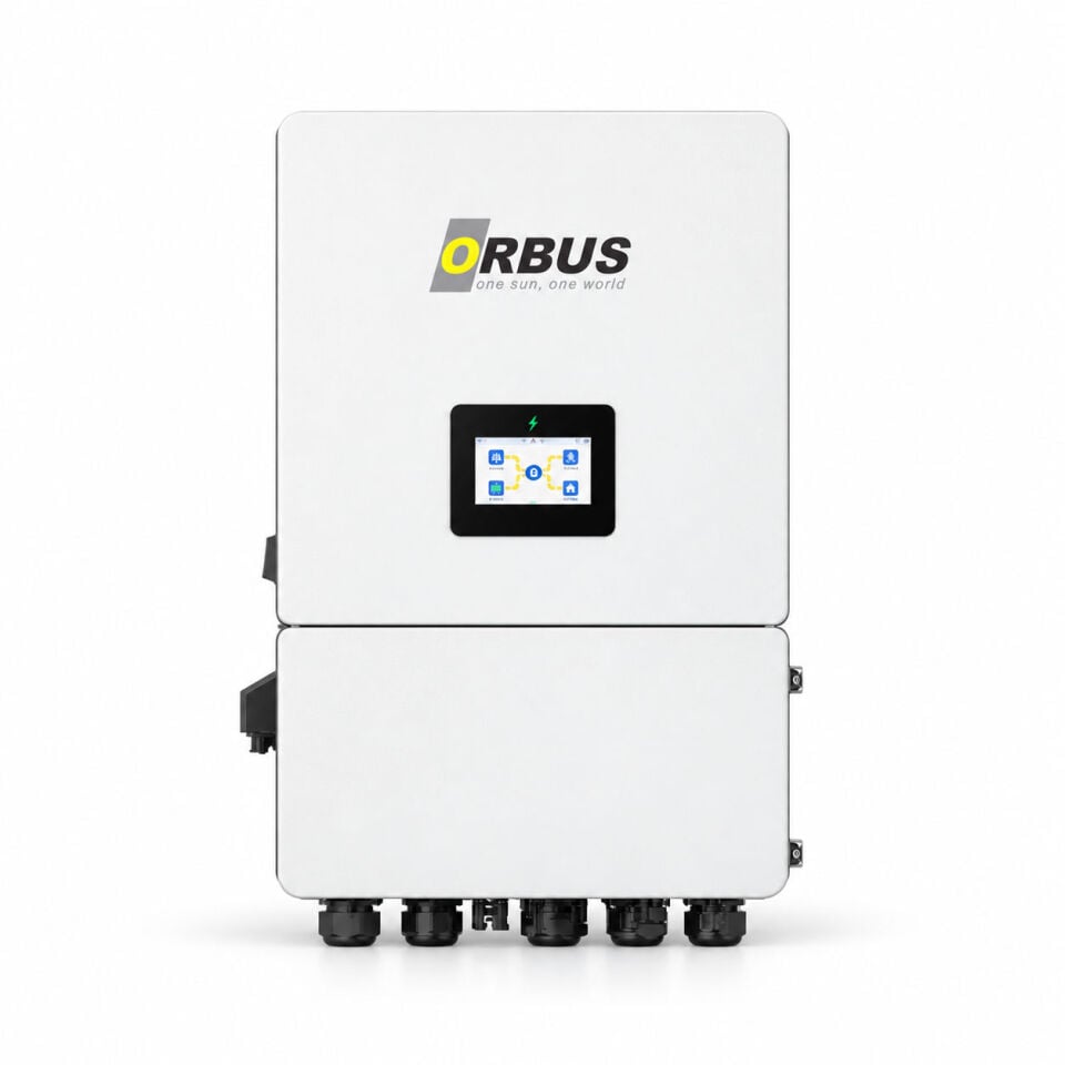 Orbus ORB3PH 48V 20kW Trifaze Hibrit Solar İnverter | 3 MPPT | IP65 | Akıllı Enerji Depolama